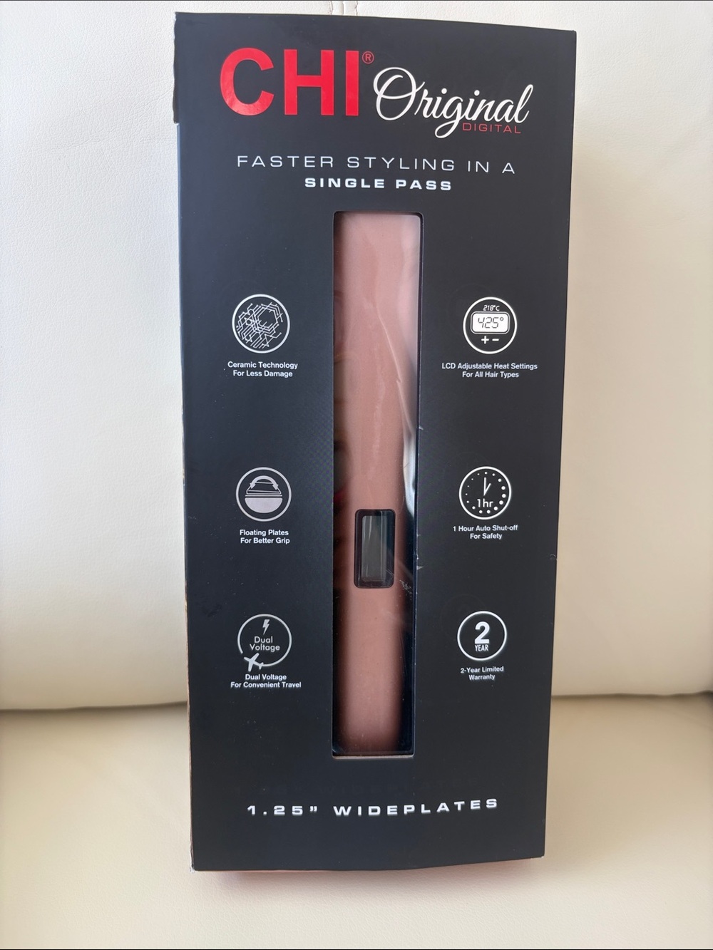 Original Digital 1.25" Wideplate Flat Iron - Rose Gold